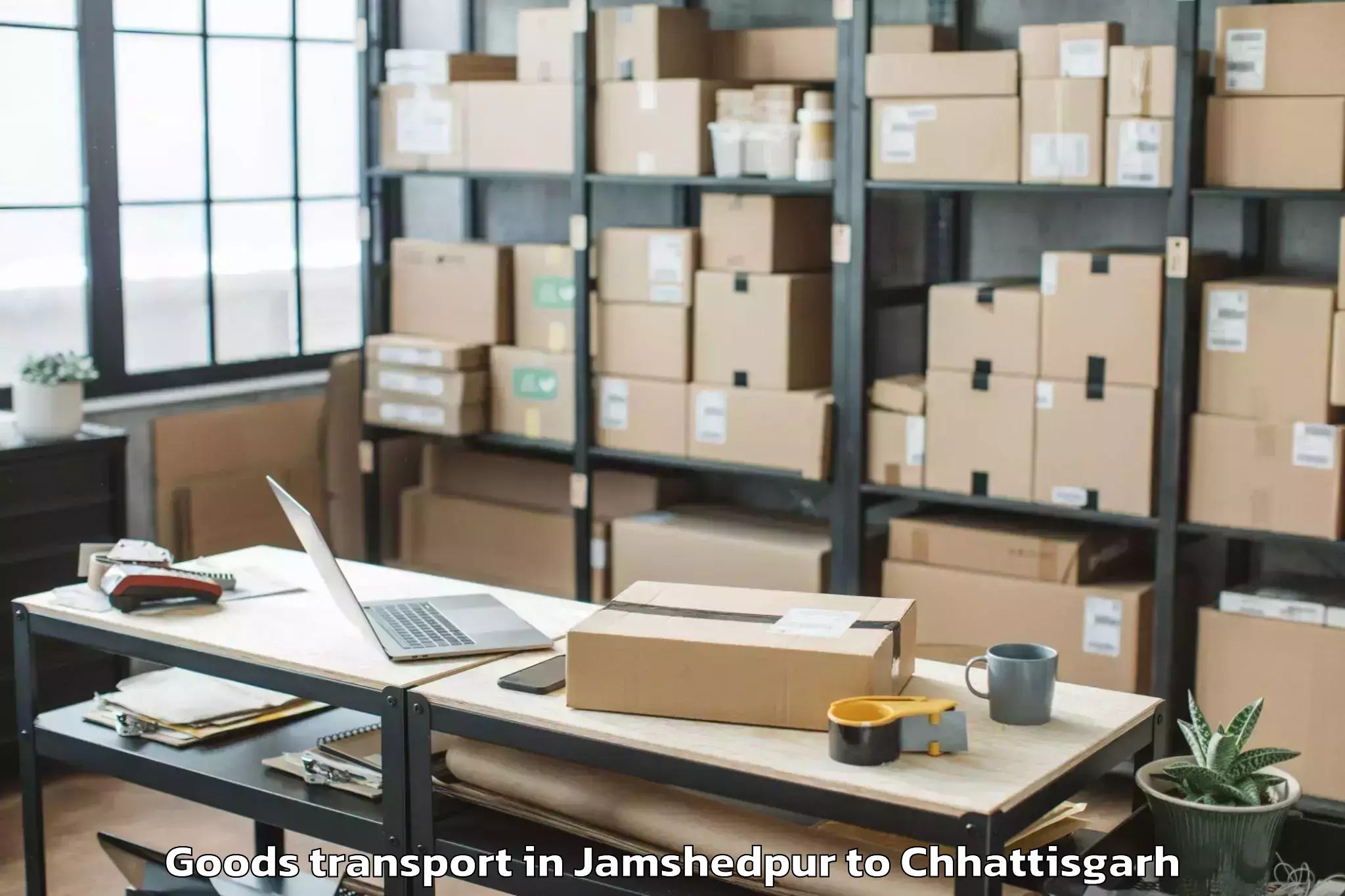 Reliable Jamshedpur to Jagdalpur Goods Transport